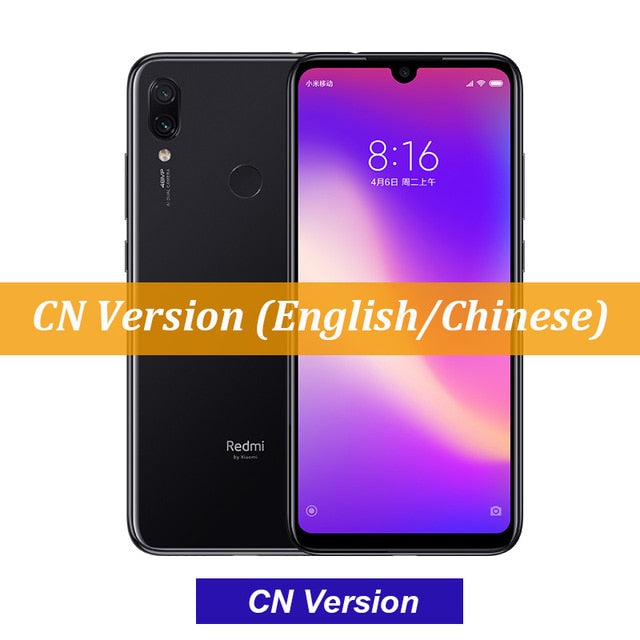 Original Xiaomi Redmi Note 7 Pro 6GB 128GB 48MP IMX 586 Camera Snapdragon 675 Octa Core 6.3'' FHD Screen Mobile Phone 4000mAh - ren mart