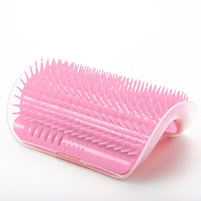 Pet cat Self Groomer Grooming Tool Hair Removal Brush Comb for Dogs Cats Hair Shedding Trimming Cat Massage Device with catnip - ren mart