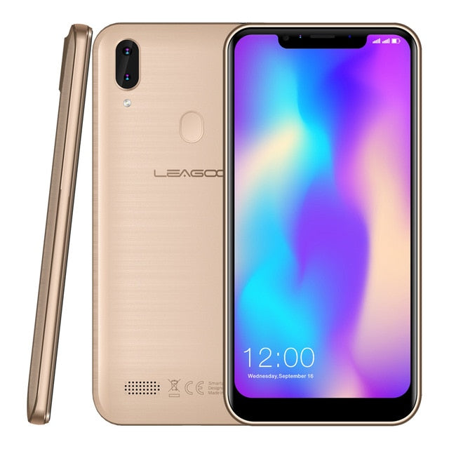 Original LEAGOO M11 4G Fingerprint Mobile Phone 6.18" Dual SIM Android 8.1 Quad Core 2GB RAM 16GB ROM 4000mAh Face ID Smartphone - ren mart
