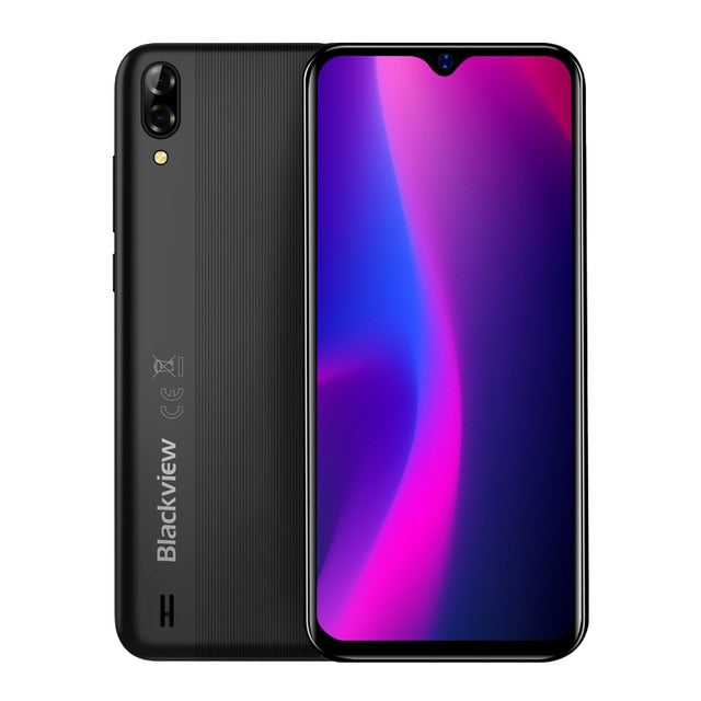 Blackview A60 Smartphone 4080mAh Android 8.1 13MP Dual Camera Cellphone MT6580A Quad core 6.1"Waterdrop Screen Mobile Phone A 60 - ren mart