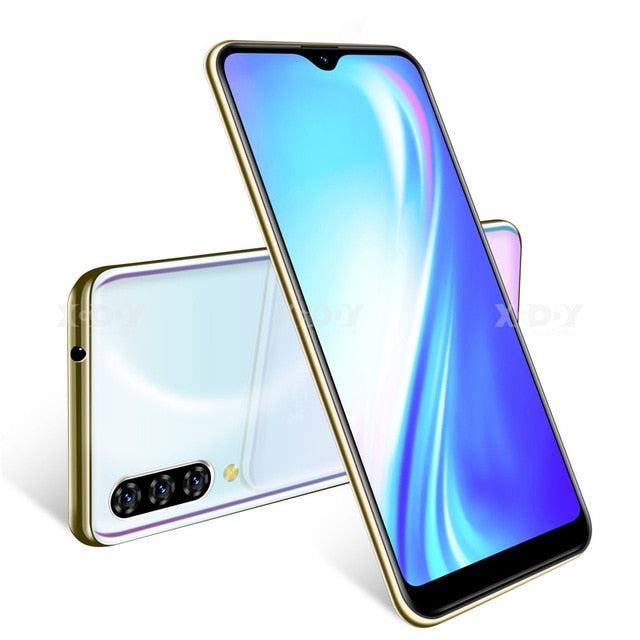 Xgody 3G Mobile Phone Note 7 2GB 16GB Smartphone 6.26'' Water Drop HD Screen MTK6580 Quad Core Android 9.0 Face unlock 2800mAh - ren mart