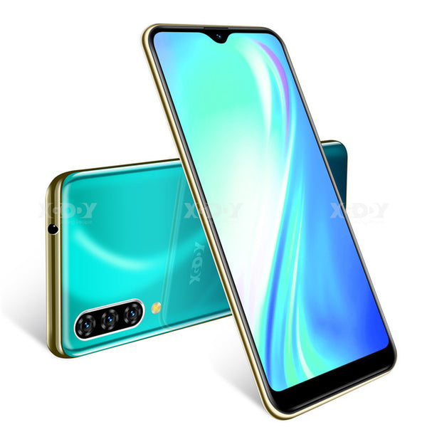 Xgody 3G Mobile Phone Note 7 2GB 16GB Smartphone 6.26'' Water Drop HD Screen MTK6580 Quad Core Android 9.0 Face unlock 2800mAh - ren mart