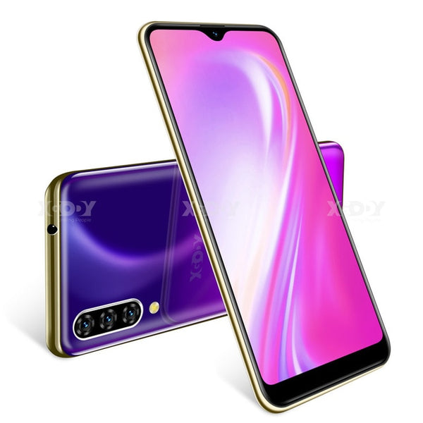 Xgody 3G Mobile Phone Note 7 2GB 16GB Smartphone 6.26'' Water Drop HD Screen MTK6580 Quad Core Android 9.0 Face unlock 2800mAh - ren mart