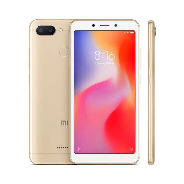 Original Global Version Xiaomi Redmi 6 4GB RAM 64GB ROM 5.45" HD 18:9 Helio P22 Octa Core4G LTE AI 12.0MP Face ID Smart Phone - ren mart