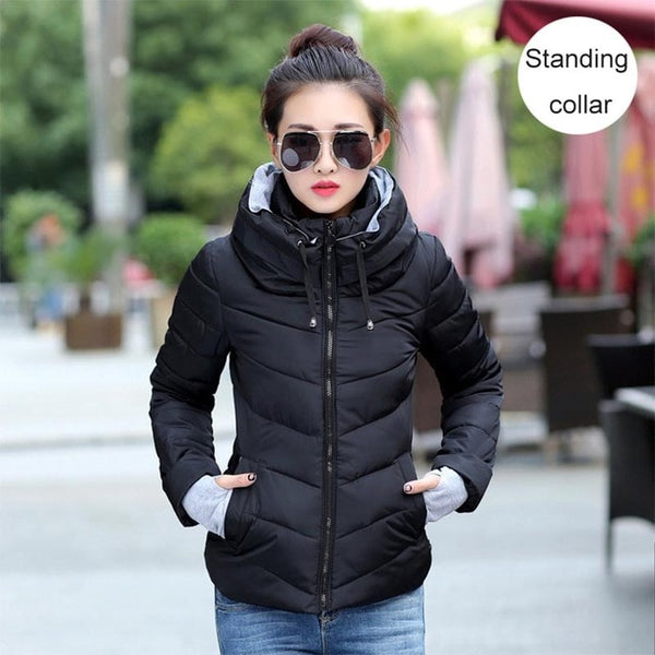 NEEDBO Long Down Jacket Women ultra Light Down Coat Winter Oversize Winter Autumn Warm Puffer jacket Coat Lady Down Jacket Parka - ren mart