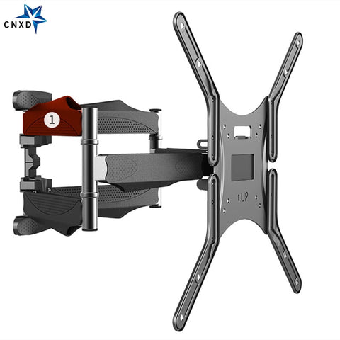 Full Motion 32"-60" LCD LED TV Wall Mount Retractable TV Rack Wall Mount Lcd Bracket 6 Swing Arms MAX VESA 400x400mm - ren mart