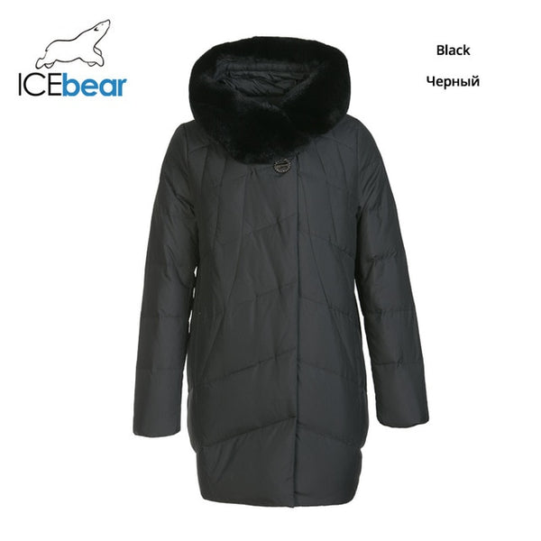 ICEbear 2019 new winter women's down coat fashion warm female parkas brand women's clothing  D4YY83020Y - ren mart