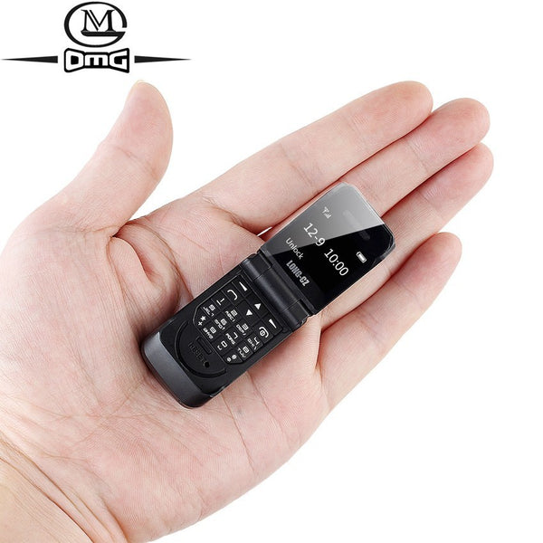 small mini clamshell Flip mobile phone button Bluetooth Dialer Magic Voice Handsfree Earphone Single sim LONG-CZ J9 GSM - ren mart