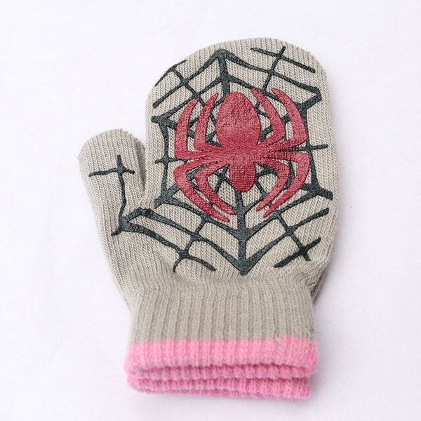 Winter Warm Gloves Children Knitted Mittens Kids Solid Girls boy Stretch Christmas gift Glove Boys Gloves 14cm - ren mart