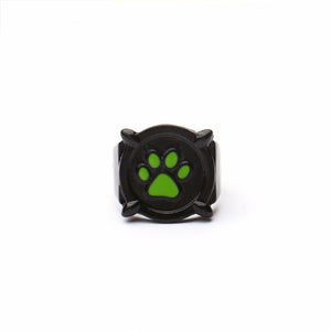 2019 Anime Black Cat Rings Girl Boy Ladybug Cartoon Green Enamel Ring Paw Print Punk Jewelry Wedding Rings For Girl Boys Gift - ren mart