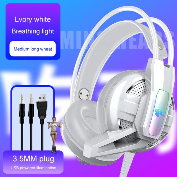 A12 Gaming Headphone 7.1 Channel Stereo Headset with Microphone Noise Cancelling Earphone for PS4/Laptop/PC Tablet Game Headset - ren mart