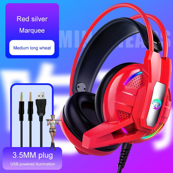 A12 Gaming Headphone 7.1 Channel Stereo Headset with Microphone Noise Cancelling Earphone for PS4/Laptop/PC Tablet Game Headset - ren mart