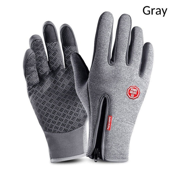 Winter Ski Mens Gloves Women Fashion Black Cycling Warm Windproof Waterproof Touch Screen Gloves Ladies Non-Slip Riding Gloves - ren mart