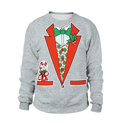 Ugly Christmas Sweater snowman For gift Santa reindeer Pullover Womens Mens 3D Jerseys and Sweaters Tops Autumn Winter Clothing - ren mart