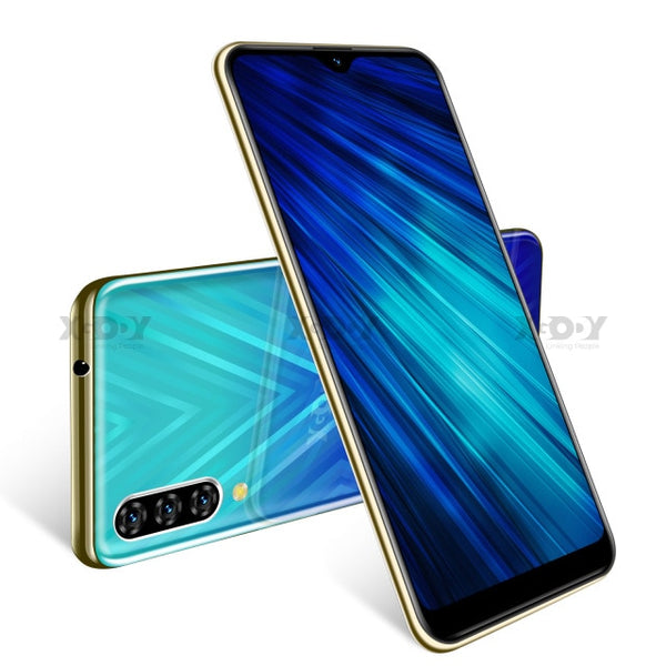 Xgody 3G Mobile Phone Note 7 2GB 16GB Smartphone 6.26'' Water Drop HD Screen MTK6580 Quad Core Android 9.0 Face unlock 2800mAh - ren mart