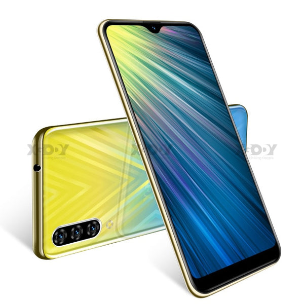 Xgody 3G Mobile Phone Note 7 2GB 16GB Smartphone 6.26'' Water Drop HD Screen MTK6580 Quad Core Android 9.0 Face unlock 2800mAh - ren mart