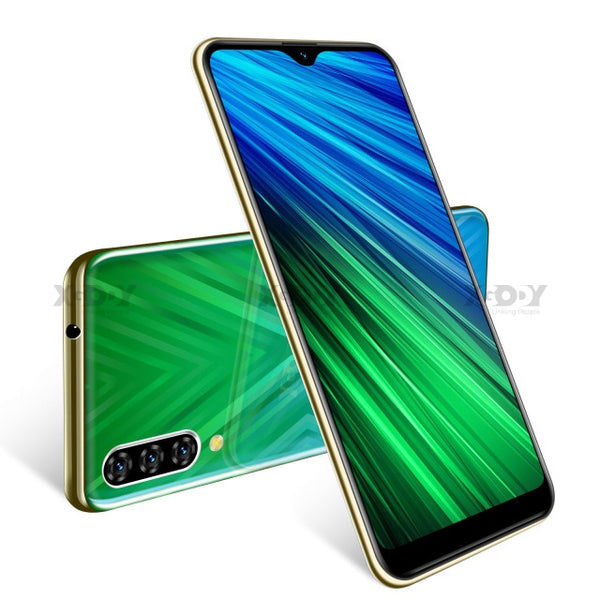 Xgody 3G Mobile Phone Note 7 2GB 16GB Smartphone 6.26'' Water Drop HD Screen MTK6580 Quad Core Android 9.0 Face unlock 2800mAh - ren mart