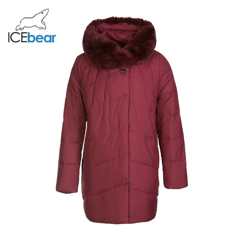 ICEbear 2019 new winter women's down coat fashion warm female parkas brand women's clothing  D4YY83020Y - ren mart