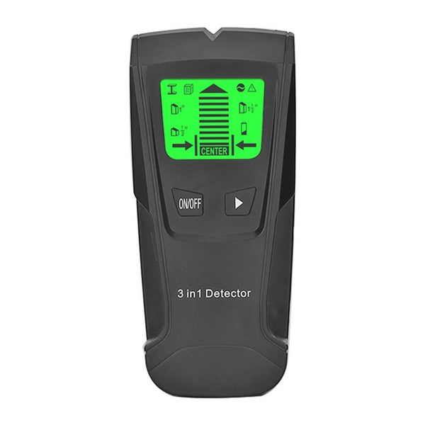 3 In 1 Metal Detector Find Metal Wood Studs AC Voltage Live Wire Detect Wall Scanner Electric Box Finder Wall Detector - ren mart