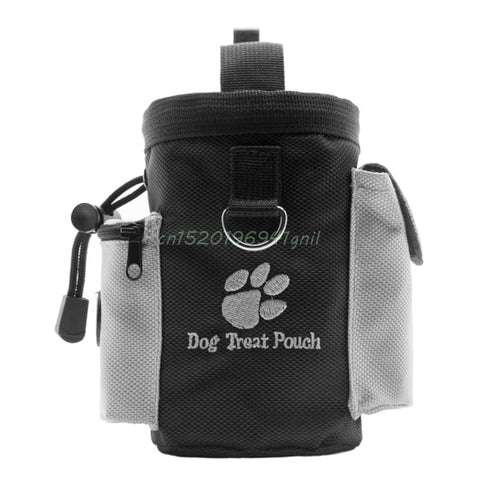 1PC Black Dogs Treat Bags Pet Dog Puppy Obedience Agility Bait Training Waterproof Food Treat Pouch Bag - ren mart