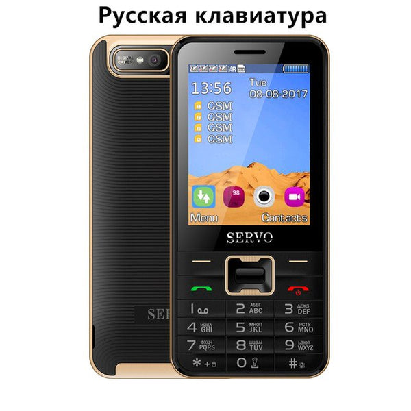 Quad Sim Cell phone Quad Band 2.8 inch 4 SIM cards 4 standby Phone Bluetooth Flashlight MP3 MP4 GPRS Russian Language keyboard - ren mart