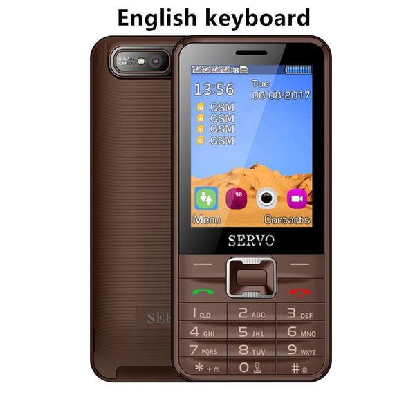 Quad Sim Cell phone Quad Band 2.8 inch 4 SIM cards 4 standby Phone Bluetooth Flashlight MP3 MP4 GPRS Russian Language keyboard - ren mart