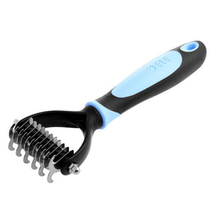 S-home New Tera Pet Fur Knot Cutter Remove Rake Grooming Shedding Brush Comb Rake Dog Cat MAR8 - ren mart