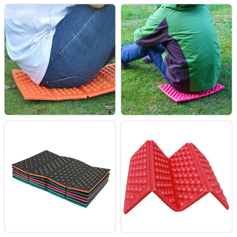 Soft Waterproof Dual Camping Hiking Picnic Portable Cushion Seat Pad Outdoor Folding Camping Moistureproof Cushion Mattress Pad - ren mart