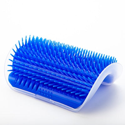 Pet cat Self Groomer Grooming Tool Hair Removal Brush Comb for Dogs Cats Hair Shedding Trimming Cat Massage Device with catnip - ren mart