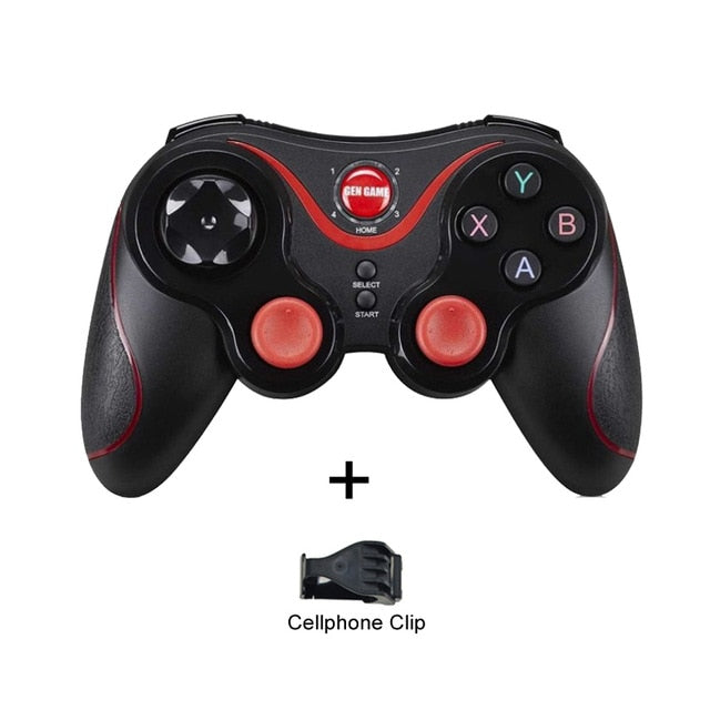 Terios T3 X3 Wireless Joystick Gamepad Game Controller bluetooth BT3.0 Joystick For Mobile Phone Tablet TV Box Holder - ren mart