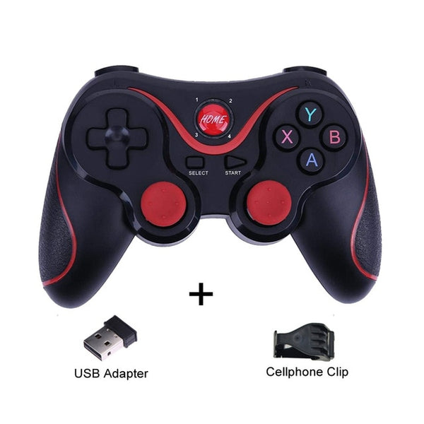 Terios T3 X3 Wireless Joystick Gamepad Game Controller bluetooth BT3.0 Joystick For Mobile Phone Tablet TV Box Holder - ren mart