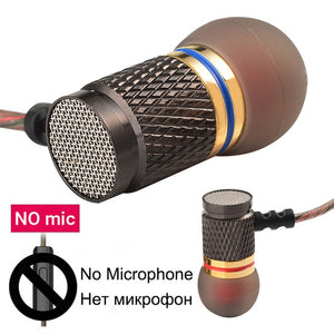 KZ EDR1 Special Edition Gold Plated Housing Earphone With Microphone 3.5mm HD HiFi In Ear Monitor Bass Stereo Earbuds For Phone - ren mart