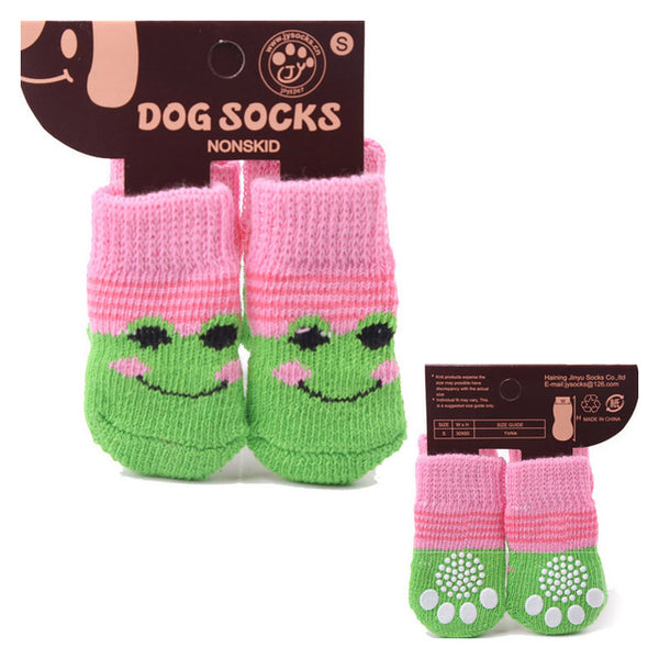 Cotton Rubber Sole Non-slip Breathable Washable Pet Dog Socks For Big Dog Outdoor Sport Dog Socks Winter - ren mart