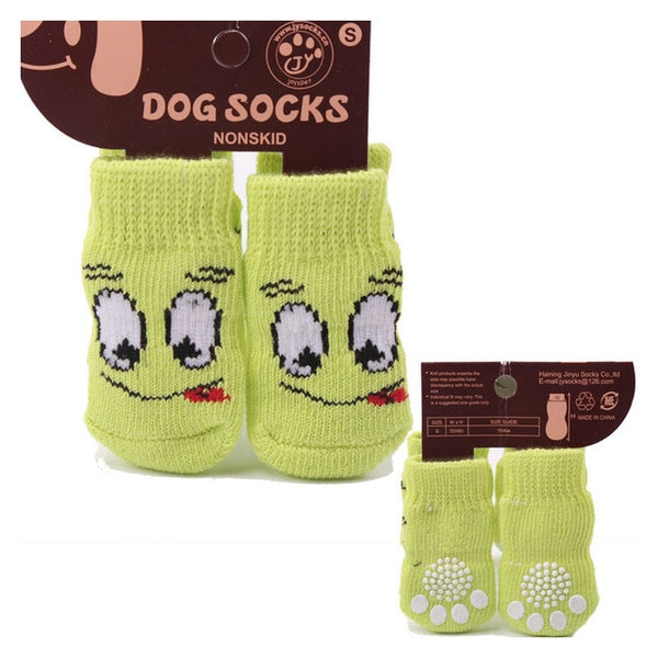 Cotton Rubber Sole Non-slip Breathable Washable Pet Dog Socks For Big Dog Outdoor Sport Dog Socks Winter - ren mart