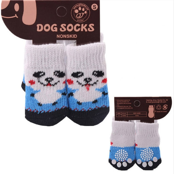 Cotton Rubber Sole Non-slip Breathable Washable Pet Dog Socks For Big Dog Outdoor Sport Dog Socks Winter - ren mart