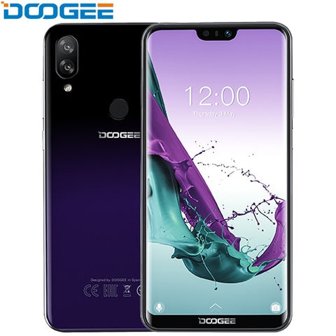 DOOGEE N10 mobile Phone Octa-Core 3GB RAM 32GB ROM 5.84inch FHD+ 19:9 Display 16.0MP Front Camera 3360mAh Android 8.1 4GLTE 2019 - ren mart