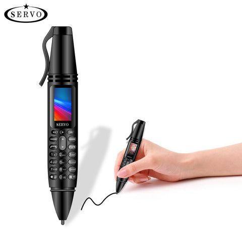 SERVO K07 Pen mini Cellphone 0.96" Tiny Screen GSM Dual SIM Camera Flashlight Bluetooth Dialer Mobile Phones with Recording pen - ren mart