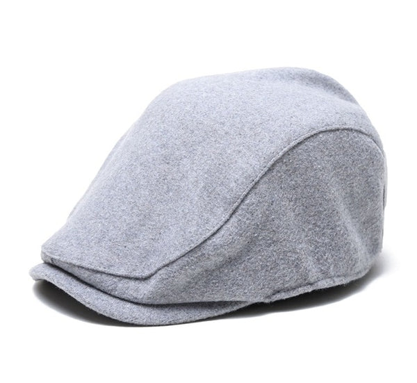 Men British Style Octagonal Hats Winter Wool Hat Gatsby Cap Ivy Hat Golf Driving Autumn Women Cotton Flat Cabbie Newsboy Caps - ren mart