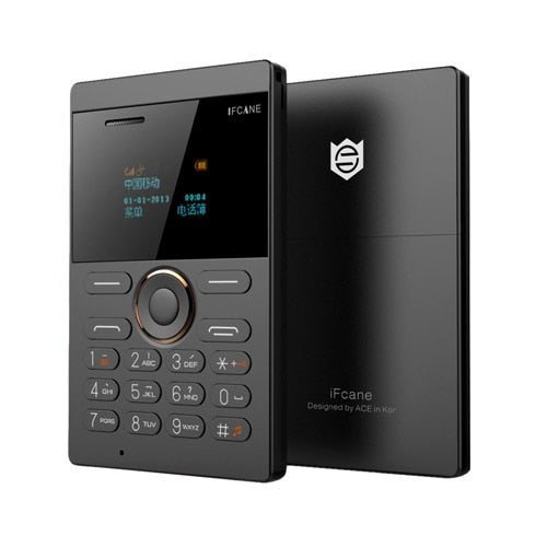 Mosthink IFcane E1 AIEK X8 GSM 2G Cellphone Mini Mobile Phone ultra thin credit card Button Single SIM FM Radio Mp3 mini phones - ren mart