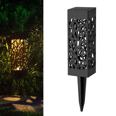 LED Solar Stake Light Lantern Solar Powered Pathway Lights Decorative Outdoor Lawn Yard Lamp For Garden Patio#20 - ren mart