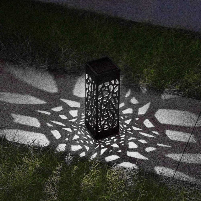 LED Solar Stake Light Lantern Solar Powered Pathway Lights Decorative Outdoor Lawn Yard Lamp For Garden Patio#20 - ren mart