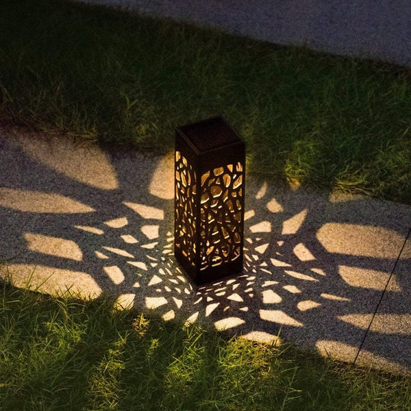 LED Solar Stake Light Lantern Solar Powered Pathway Lights Decorative Outdoor Lawn Yard Lamp For Garden Patio#20 - ren mart